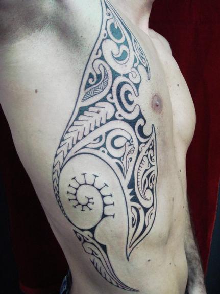 Shark inside stingray tribal tattoo by MidgetShu on DeviantArt