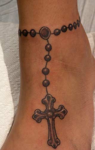 Little rosary ankle tattoo tattooart tattooshop tatto  Flickr