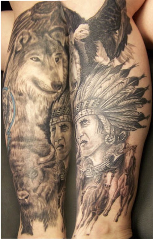 40 Native American Tattoo Designs that make you proud!