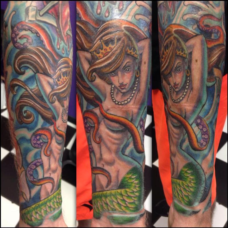 Color Mermaid by Pooch: TattooNOW Color Mermaid by Pooch: TattooNOW