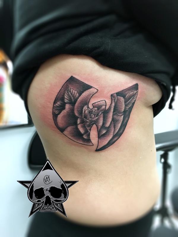 Blue Lass Tattoo  WuTang badge for Scott by our artist Zara Her  availability has changed and will be updated below If youre wanting to  book in with her get in touch