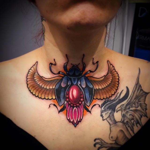 Egyptian Scarab Tattoo Designs