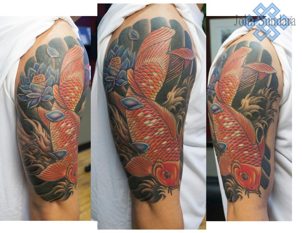 koi fish/ japanese tattoo by John TattooNOW