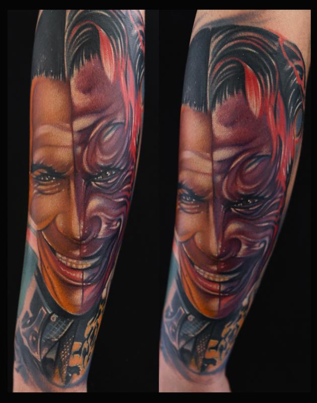 Batman Two Face Tattoo