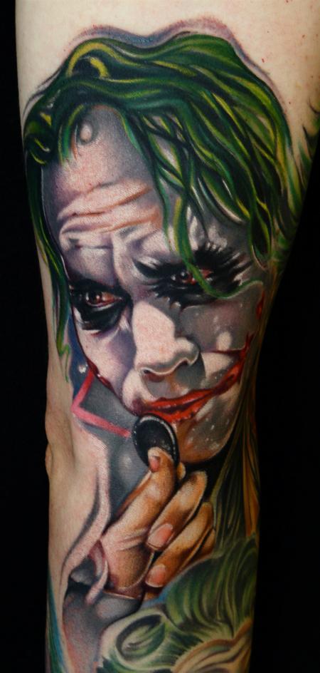 Iconic Movie Tattoos Permanent Celebrations of Heath Ledgers Joker