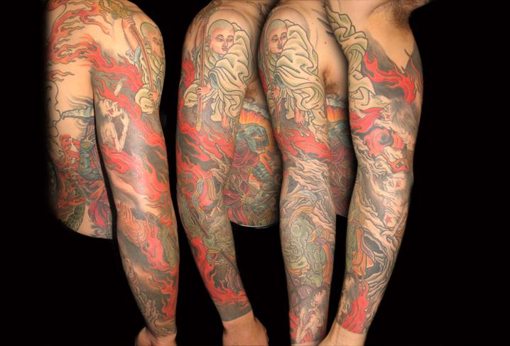 Buddha Tattoo Sleeve by Jason Kundell: TattooNOW