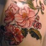 Tattoos - apple blossom flower tattoo - 131945