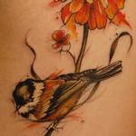 Tattoos - chickadee watercolor tattoo - 131936