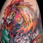Tattoos - fighting rooster tattoo - 131946