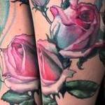 Tattoos - pink rose tattoo - 131958
