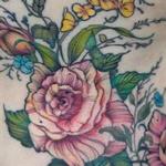 Tattoos - vintage rose flower rib tattoo - 131949