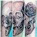Tattoos - skull and rose - 78083