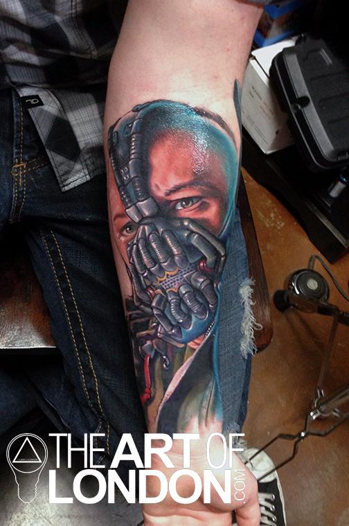 Bane Dark Knight Rises Tattoo by London Reese: TattooNOW
