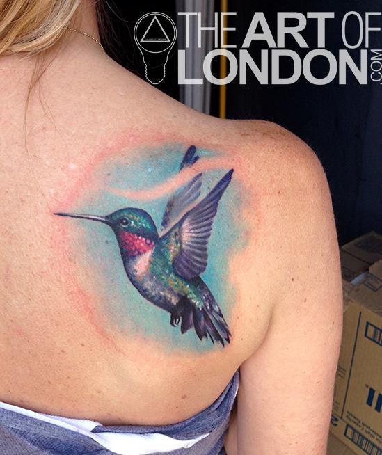 Boston Rogoz Tattoo  Tattoos  Color  Sunflower and Hummingbird tattoo