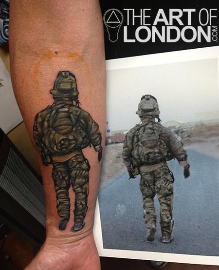 Tattoos - Army Ranger Memorial Tattoo - 76526