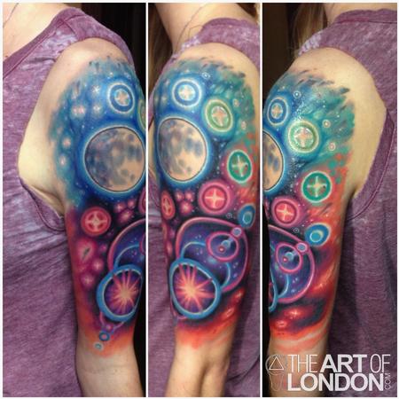 Galactic Space Tattoo by London Reese: TattooNOW