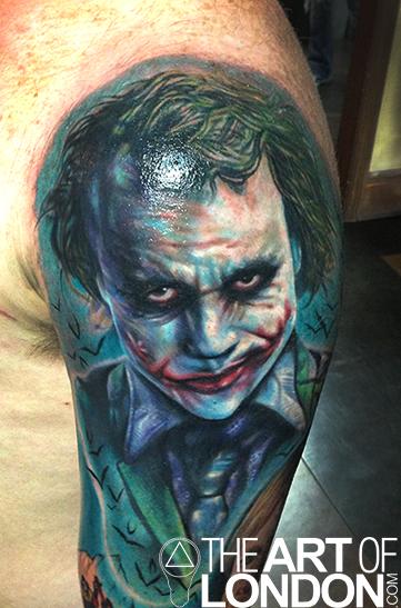 Tattoos - The Joker Heath Ledger Portrait - 77440
