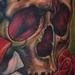Tattoos - Skull Heart Roses Lily Tattoo - 93989
