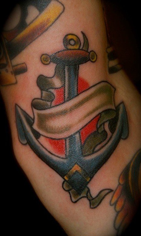 Traditional anchor by Dillon Forte: TattooNOW