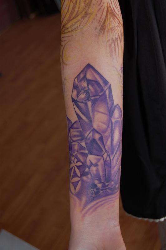 Colorful crystal by wittybuttontattoo  Tattoogridnet