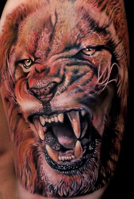 Tattoos - Lion Tattoo - 119536
