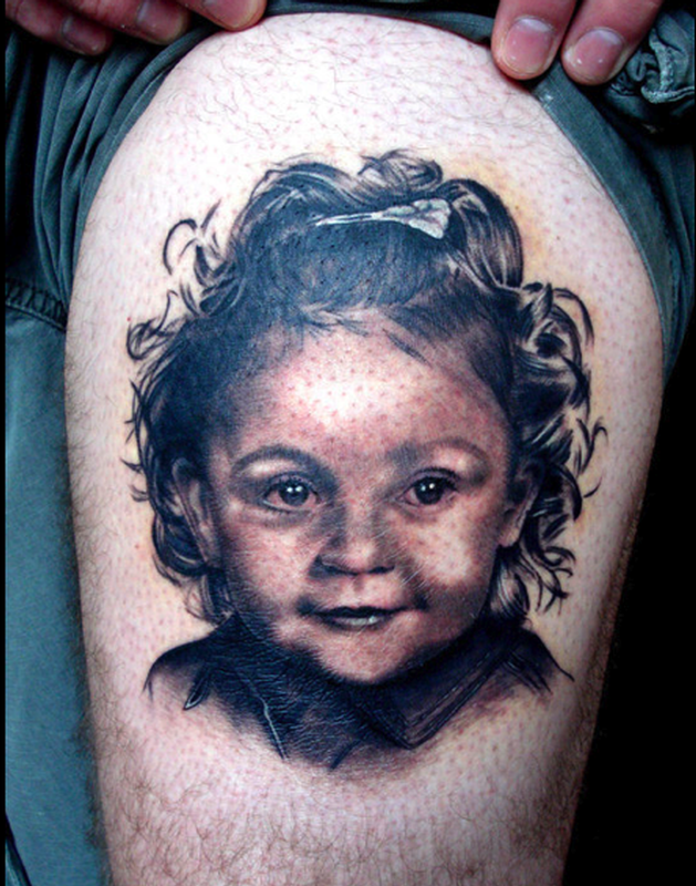 Baby Portrait Tattoo by Aurora Lancaster: TattooNOW