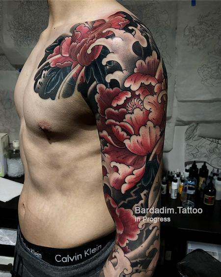 Tattoos - Peony Japanese Tattoo - 132623