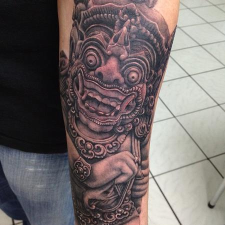 Tattoos - Asian sculpture tattoo - 66159