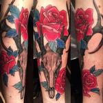Tattoos - Skull and roses - 117360