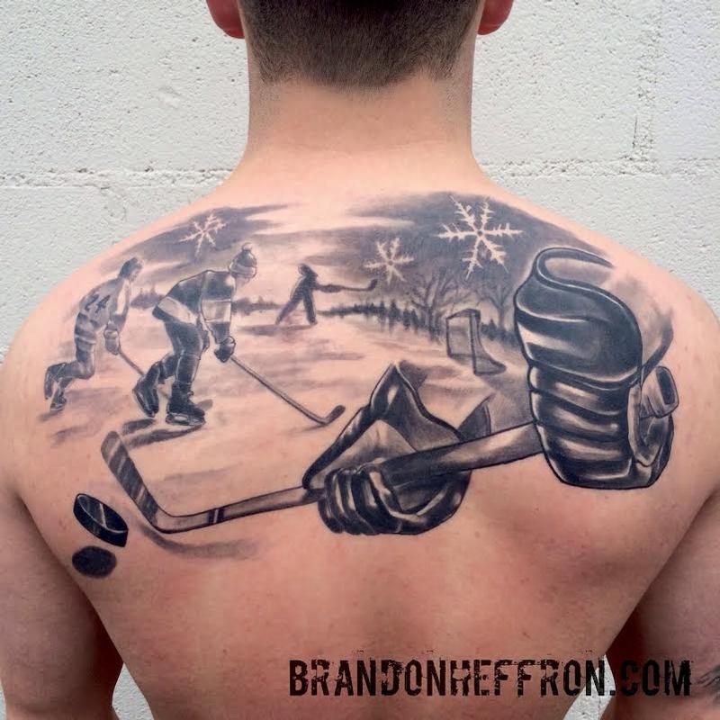 Hockey by Brandon Heffron TattooNOW