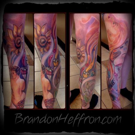 Brandon Heffron - Pin up paint leg sleeve