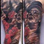 Tattoos - Clown and Poppies - 123413