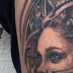 Tattoos - Lady with Stained Glass - 128458
