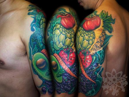 Tattoos - Fruits and Veggies - 63924