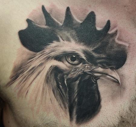 Tattoos - Rooster - 75650