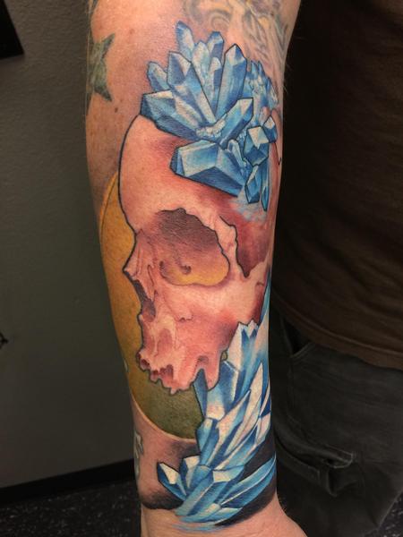 Crystal AlexandriaGeometric  Patch Tattoos on Instagram I love skulls   flowers When quarantine is over can we please do more  Done with  the best axysrotary         