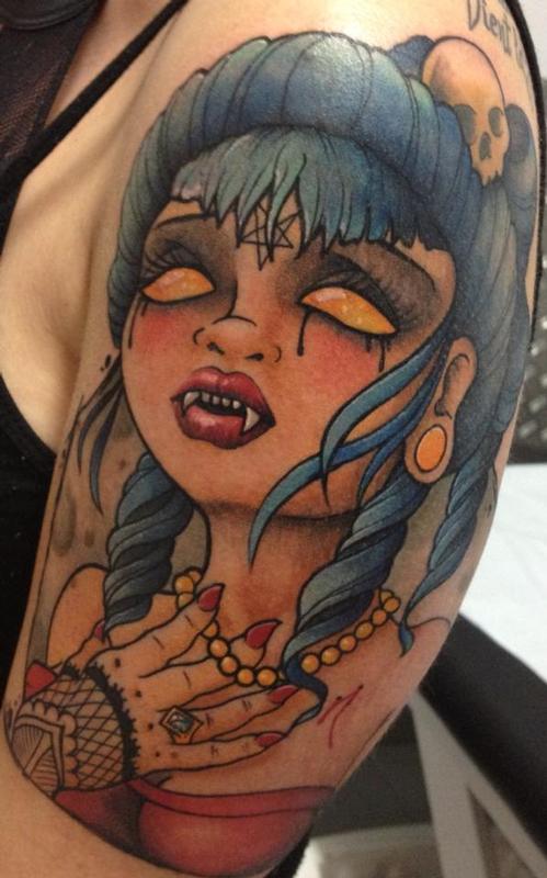Tattoo Snob  Devil Lady by patwhiting143 at The Shamans Den