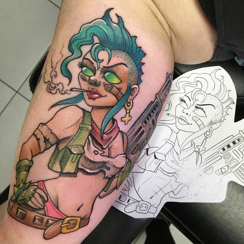 Tank girl by Emy Blacksheep: TattooNOW Tank girl by Emy Blacksheep: TattooNOW