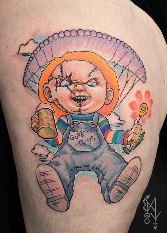 Chucky the Killer Doll Tattoo Ideas and Examples  TatRing