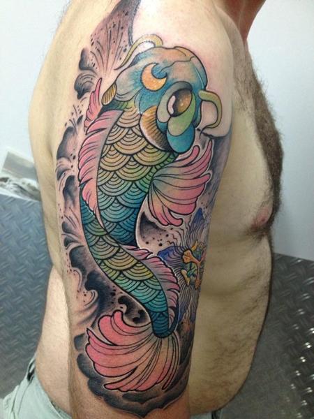Tattoos - not traditional koi fish - 92057