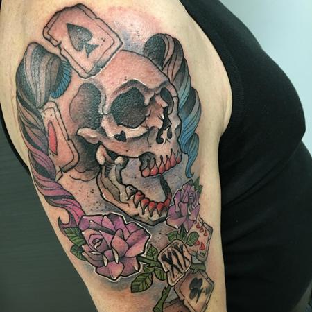 Tattoos - Harley quinn Skull  - 137863