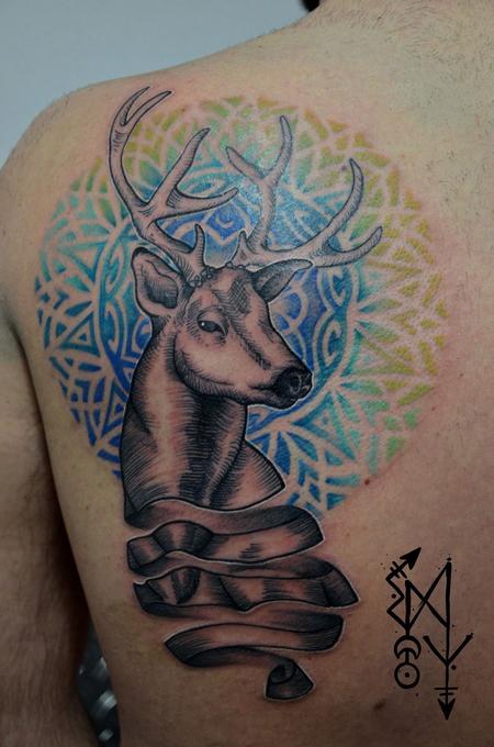 Tattoos - King deer  - 101859