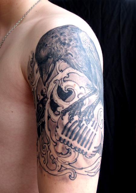 Tattoos - crow - 84326