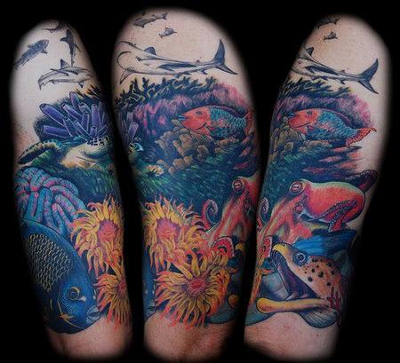 Tattoos - Deep Sea Creatures Tattoo - 67661