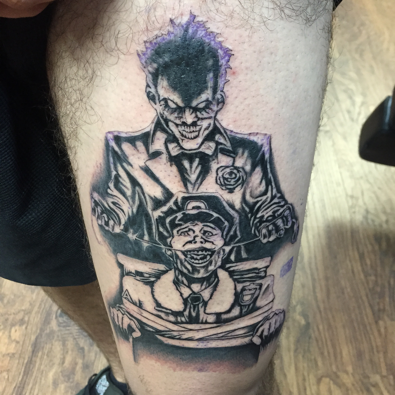 Supervillain Joker Tattoo By Capone Tattoonow Supervillain Joker Tattoo By Capone Tattoonow