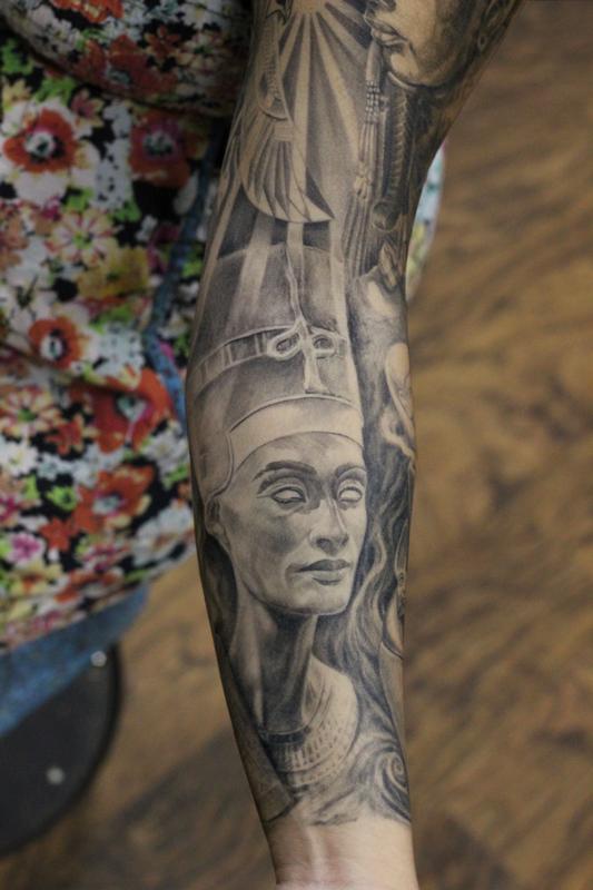 Artist Piyush  Egyptian queen Nefertiti Tattoo  by PIYUSHTATTOO