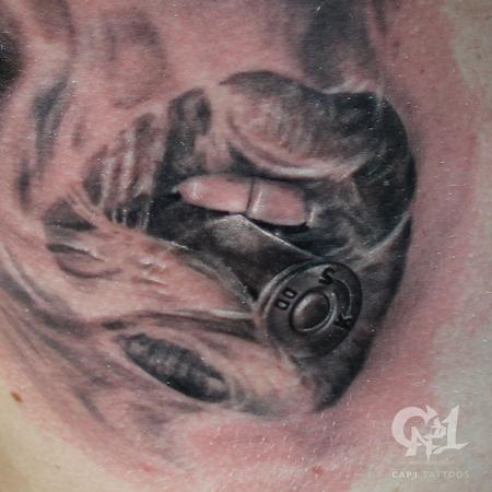 3d Ohlins Shock Absorber Tattoo By Antonio Proietti Tattoonow