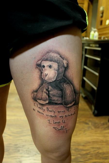 Capone - Black And Grey Memorial Tattoo
