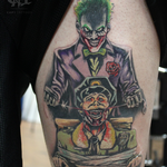 Tattoos - Joker Cartoon Tattoo  - 123479