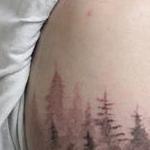 Tattoos - Pine tree forest tattoo - 132667